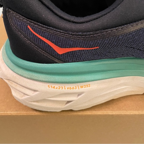 Hoka One One Bondi 8 Men’s Size 11 D Navy Athletic Walking Running Gym Shoes - Picture 15 of 16